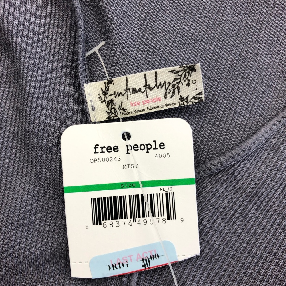 NWT Intimately Free People V-Back Long Sleeve Top - Picture 4 of 5